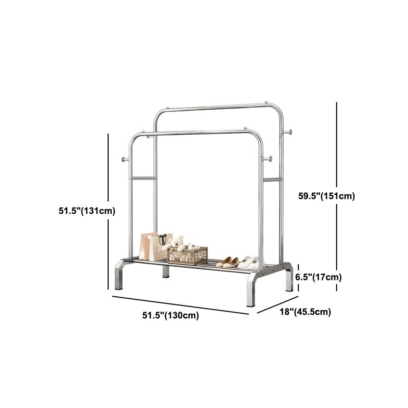 Contemporary Entryway Kit Metal Free Standing Hooks Shelving Included Hall Stand