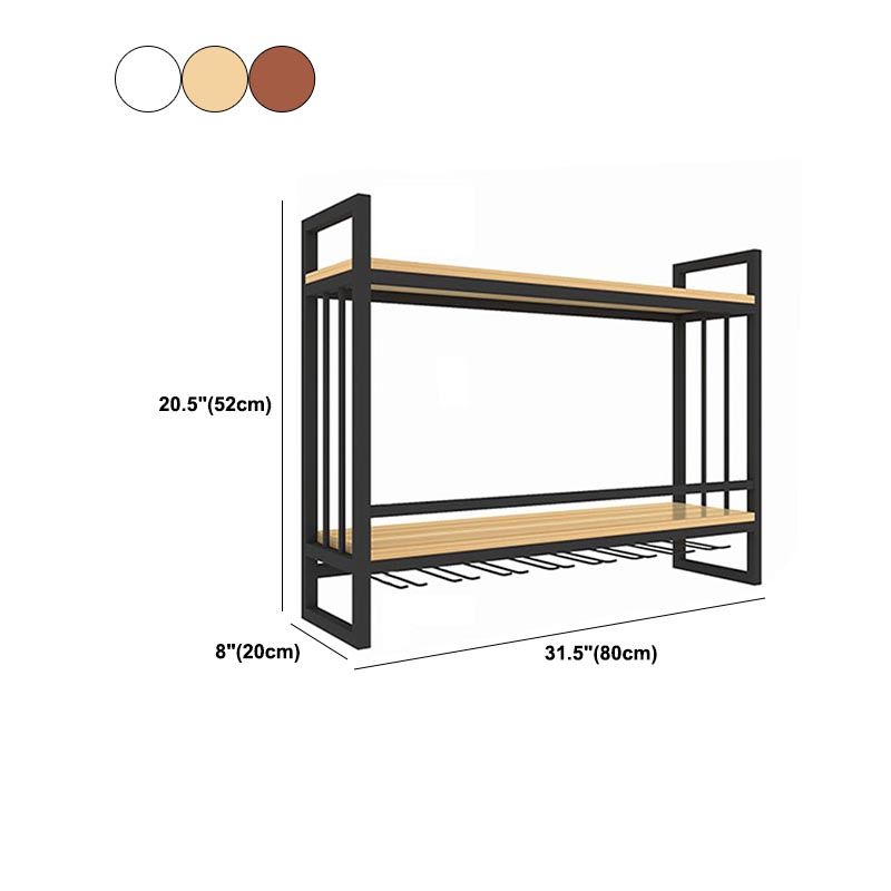 Metal Wall Mounted Wine Glass Stemware Rack Holder Industrial Wine Rack Kit