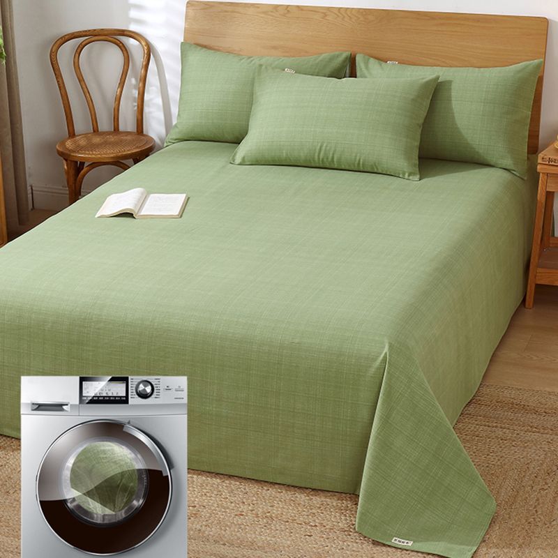 Non-Pilling Sheet Set Cotton Fade Resistant Breathable Soft Bed Sheet Set