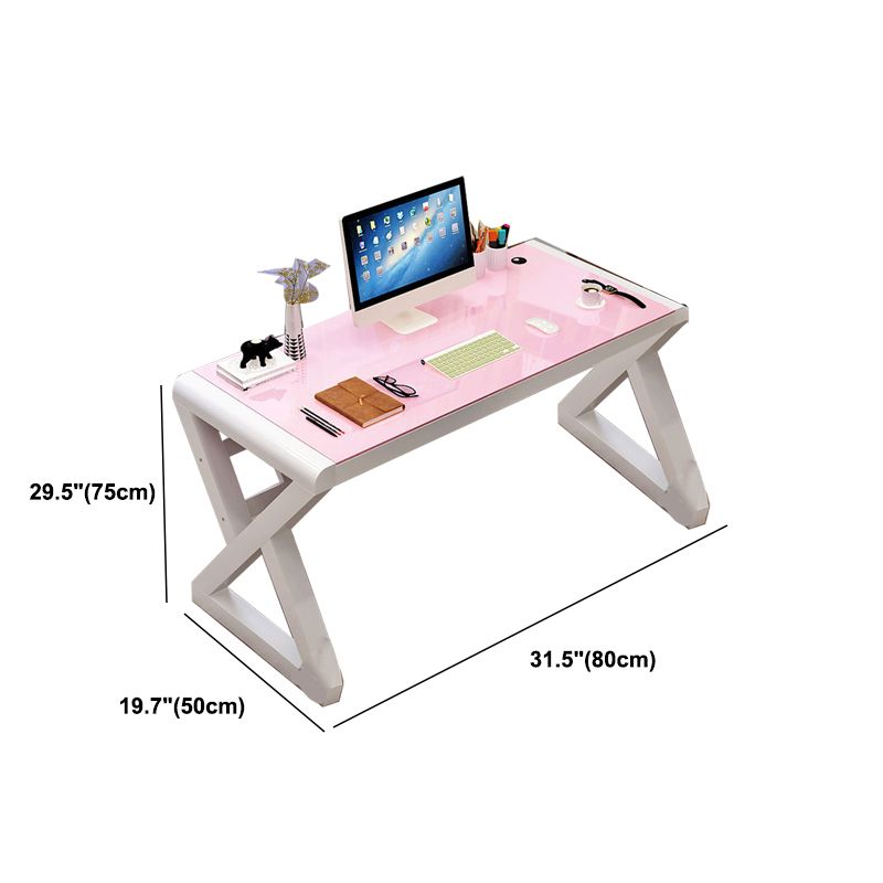 23" Wide Modern Gaming Desk Rectangular Mirrored Office Desk