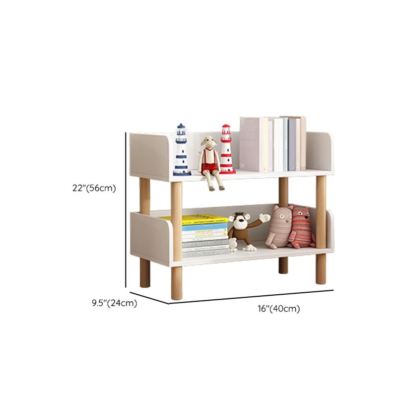 Modern Bookshelf Open Back Engineered Wood Bookshelf with Shelves for Home Office