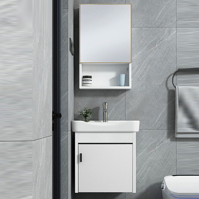 Wall-mounted Bathroom Vanity Modern Single-Sink Space Saver Vanity