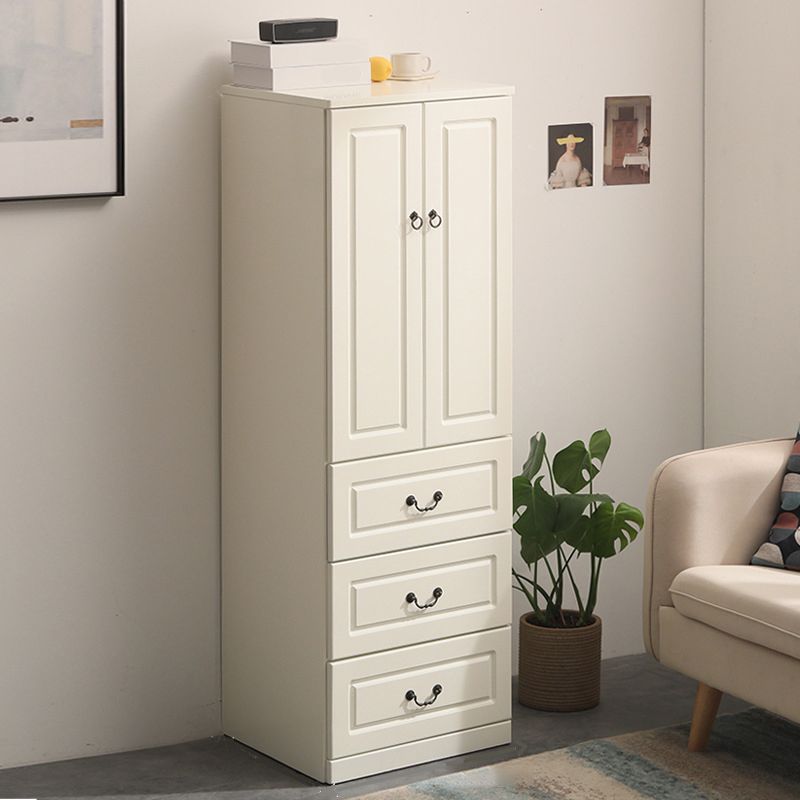 18" D Storage Chest Modern Style Bedroom Storage Chest Dresser with Drawers and Doors