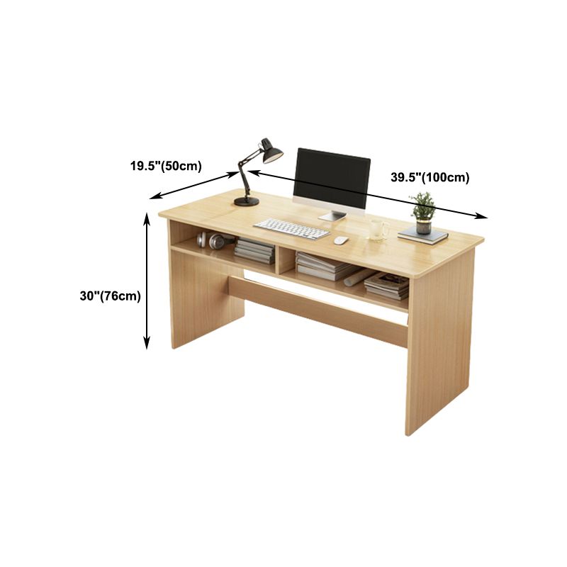 Contemporary Home Credenza Desk Rectangular Wooden Writing Desk