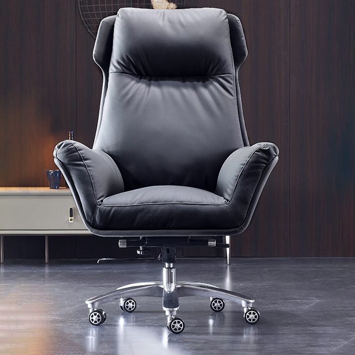 Modern Executive Swivel Office Chair High Back Armless Managers Chair