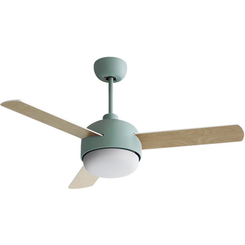 Fan Shape Metal Ceiling Fan Modern Style 1-Light Ceiling Fans Fixtures