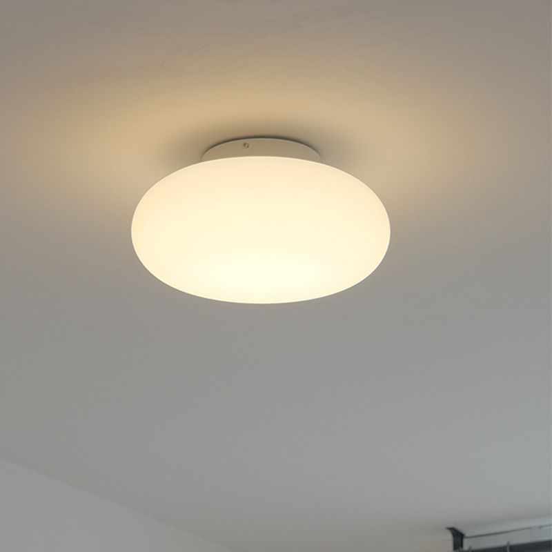 White Flush Mount Lighting Modern Metal Ceiling Light for Hallway