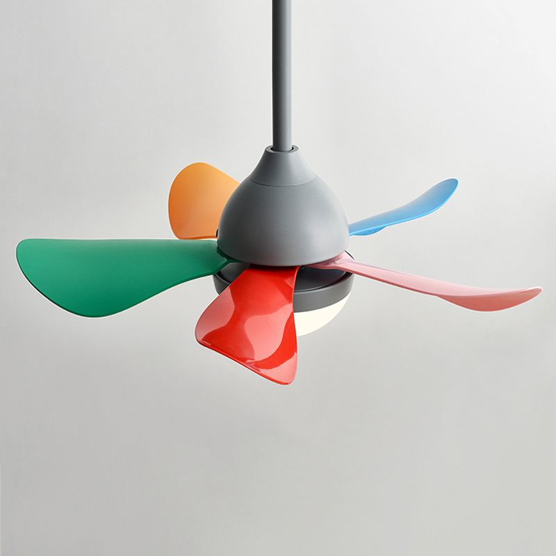 Nordic Style Metal Ceiling Fan Lamp Ball Shape Ceiling Fan Light for Children's Room