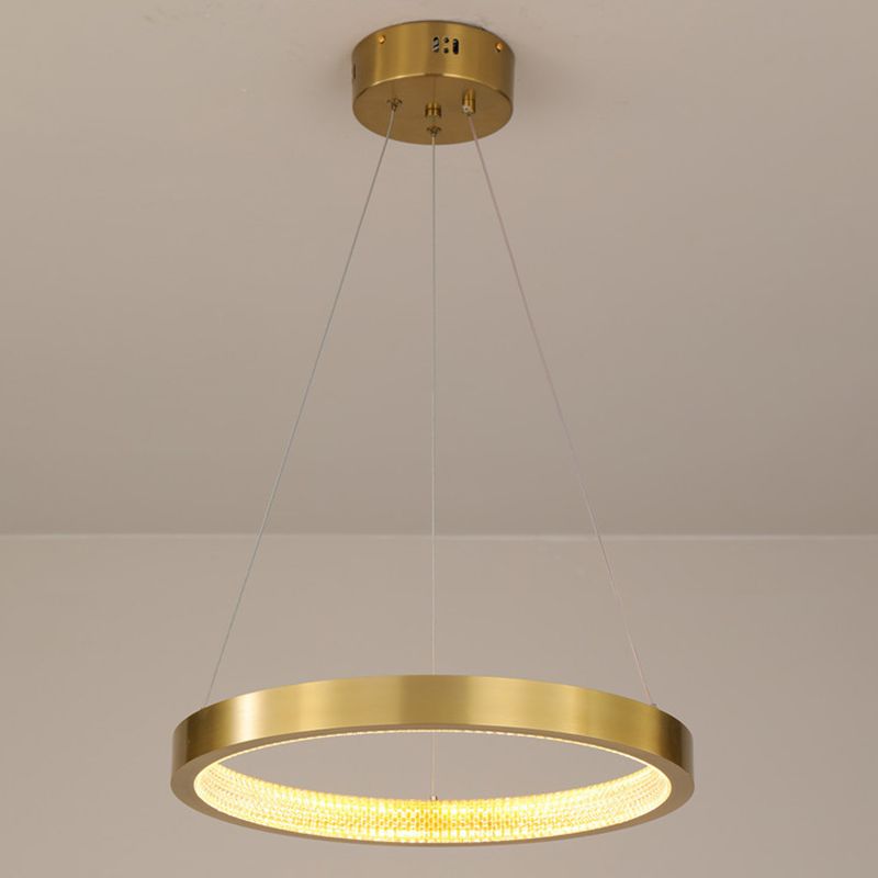 Simplicity Linear Pendant Lighting Fixture Modern Style LED Hanging Chandelier