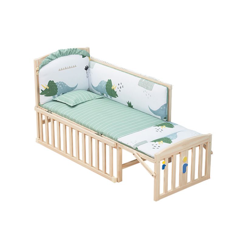 Modern Kids Bed Mattress Included Detachable Guardrails Toddler Bed