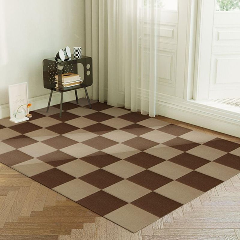 Modern Loose Lay Carpet Tile Checkered Carpet Floor Tile for Living Room