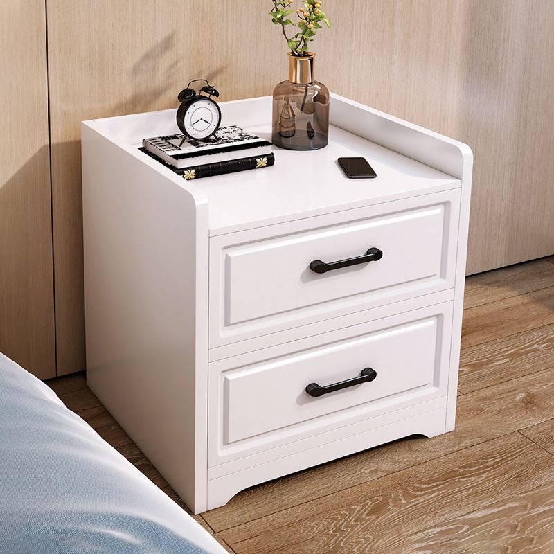 Contemporary Accent Table Nightstand Drawer Storage Bed Nightstand