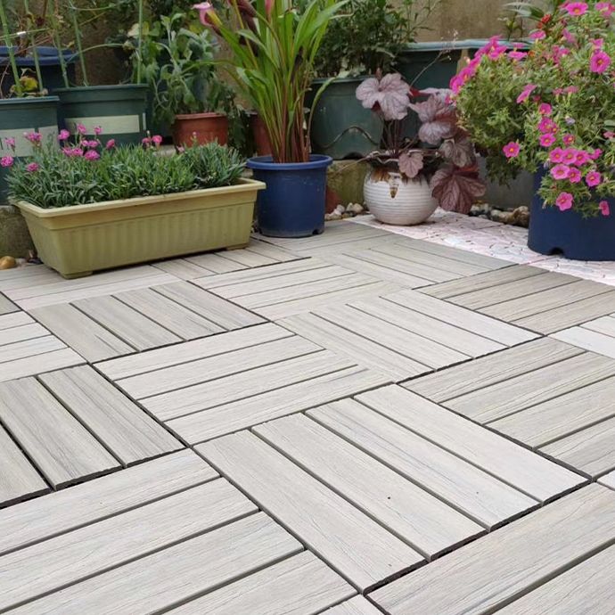 Modern Floor Board Outdoor Waterproof Rectangular Wooden Decking Tiles