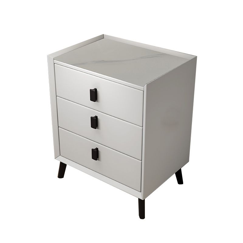 Contemporary Night Table Drawer Storage Bed Nightstand for Bedroom