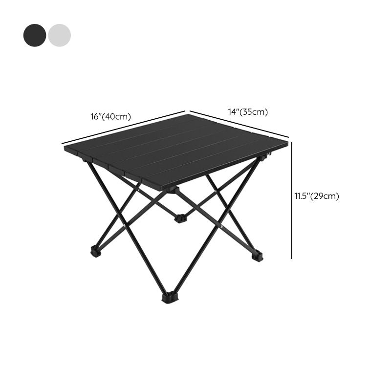 Contemporary Rectangle Metal Camping Table Scratch Resistant Camping Table