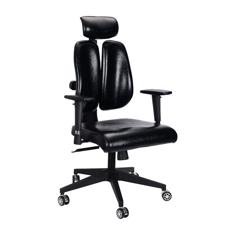 Modern Desk Chair Leather Executive Chair High-Back Chair with Wheels