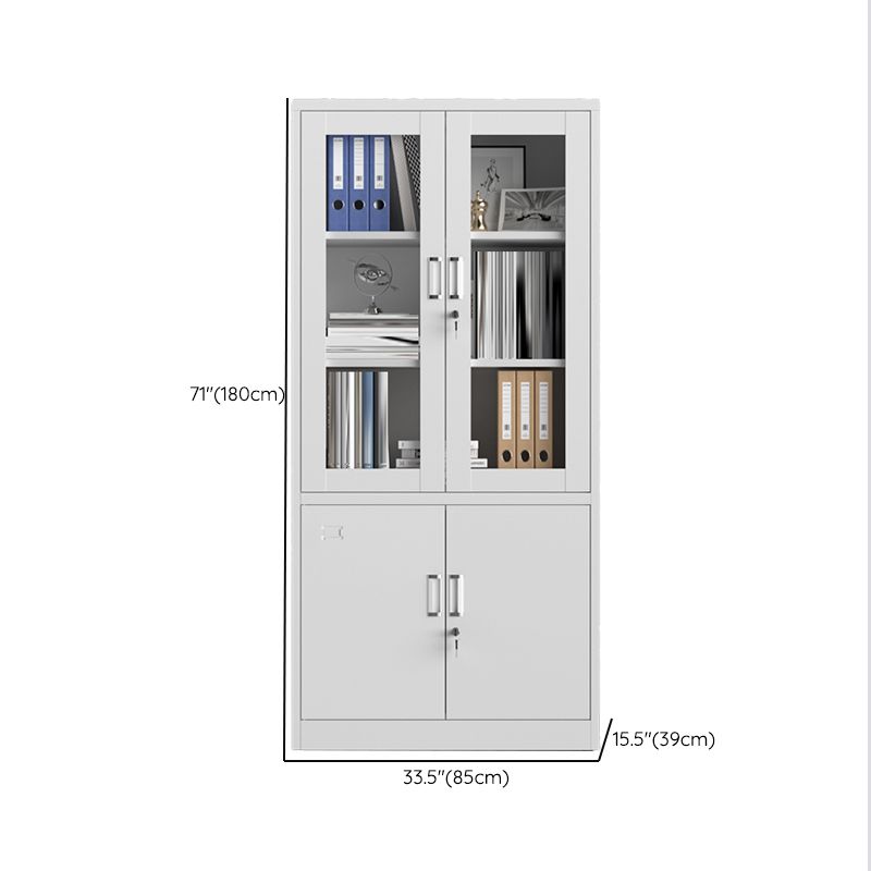 Traditional Cabinet Steel Locking Drawers and Storage Shelves Filing Cabinet