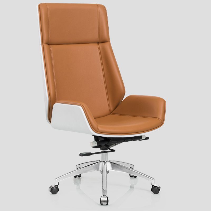 Contemporary Upholstered Armless Desk Chair Height-adjustable Office Chair