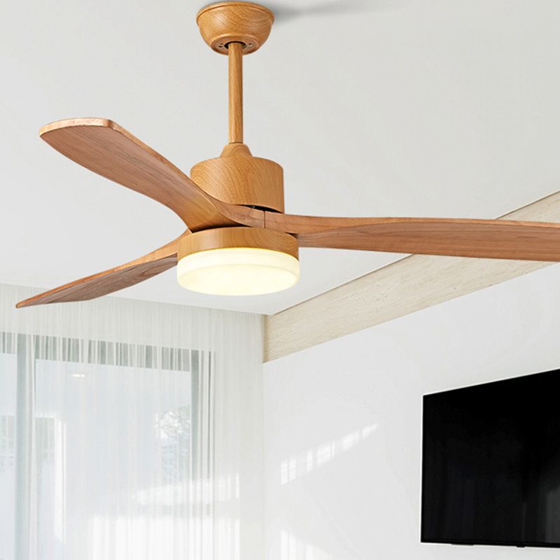 Modern Simple Ceiling Fan Lamp Round Shape LED Ceiling Fan Light for Bedroom