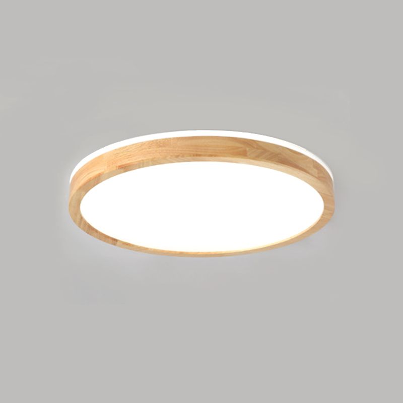 1 Light Wood Flush Ceiling Light Fixtures Modern Bedroom Flush Mount Ceiling Light Fixtures