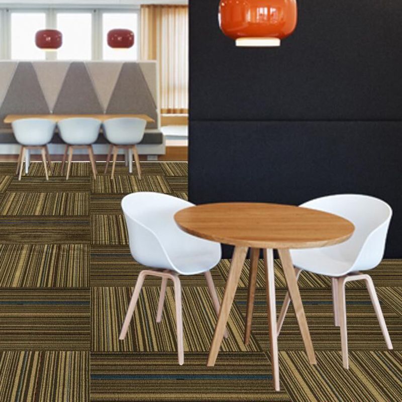 Dark Color Level Loop Carpet Tile Non-Skid Self Adhesive Indoor Office Carpet Tiles