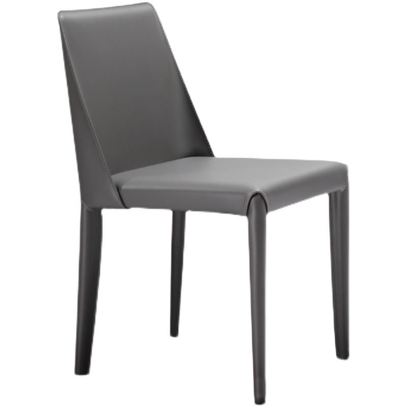 Modern Dining Chairs Armless Chairs with Metal Legs for Kitchen