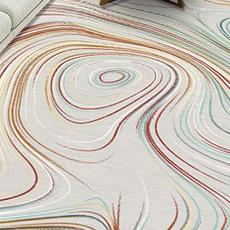 Multicolor Distressed Area Carpet Polyester Ink Effect Indoor Rug Anti-Slip Backing Carpet for Living Room
