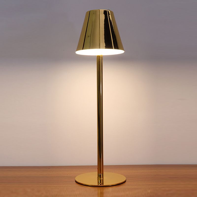 Contemporary Table Lamp 1-Light LED Metal Cone Table Light for Dining Room