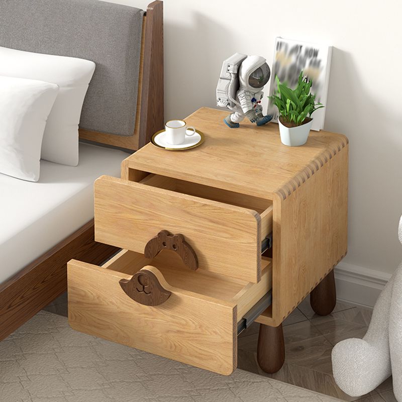 Animals Bedside Table for Nursery Solid Wood Bedside Table for Nursery