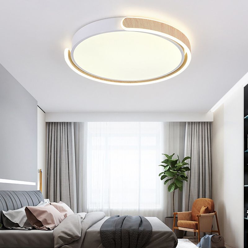 LED White Ceiling Light Modern Acrylic Flush Mount Lighting for Room