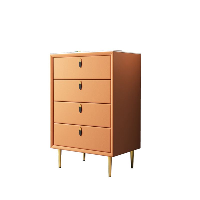 Modern Accent Chest Square Storage Cabinet with Antique Finish