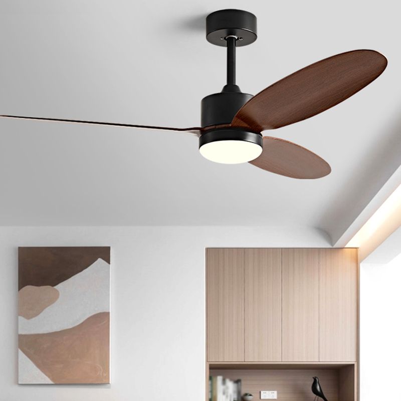 Modernist LED Ceiling Fan 3-Blade Fan Lighting for Living Room