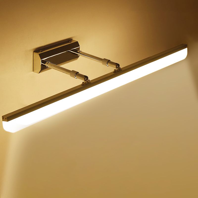 LED de aluminio LED lineal Plan de pared en moderna lámpara de pared de acero inoxidable de estilo conciso con sombra acrílica