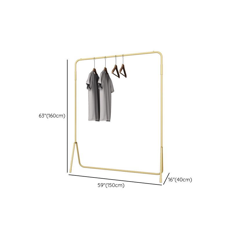 Luxurious Coat Hanger Free Standing Solid Color Metal Coat Rack