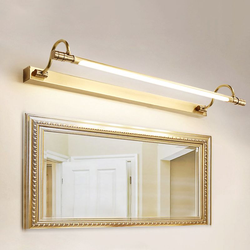 Semplicità vintage a cilindro vanità sconce luci a parete acrilica lampada per bagno