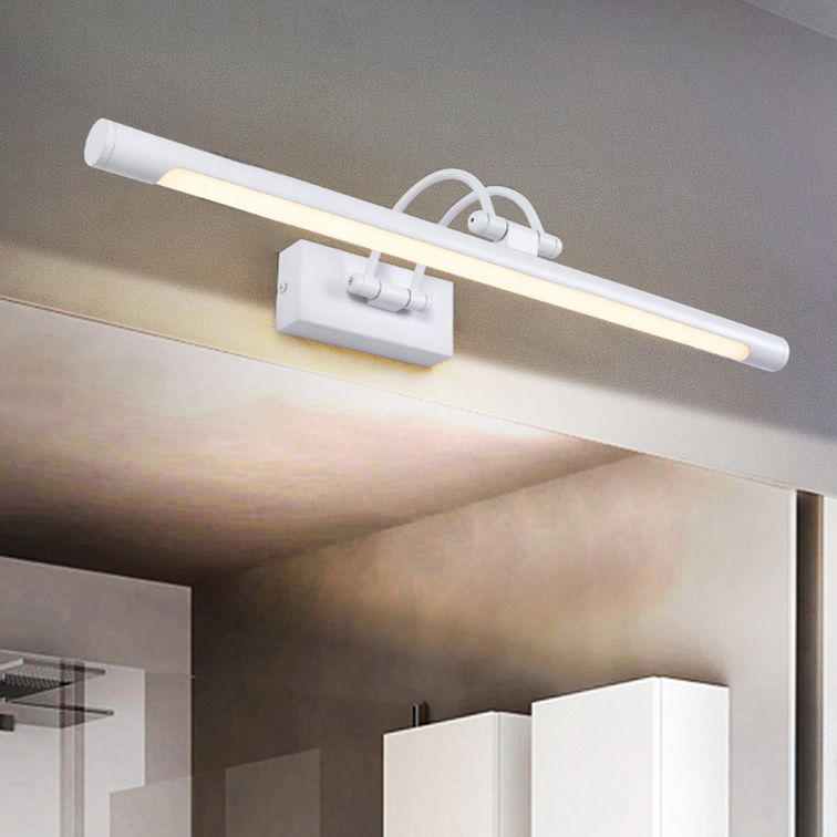 Simplicidad Luces de espejo de tocador cilíndrico Luz de pared de aluminio Accesorios para el baño