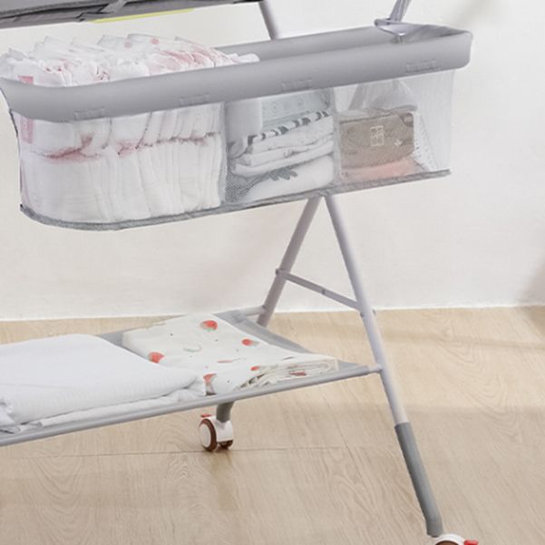 Flat Top Baby Changing Table Portable Changing Table with Safety Rails