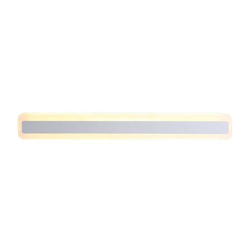 Medra lineal de metal mate de pared estilo moderno de 1 linda accesorio de iluminación de pared en blanco