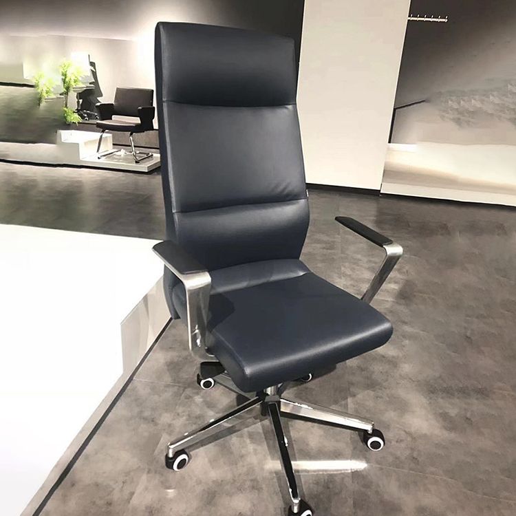 Contemporary Arm Chair Adjustable Seat Height Office Chair with Wheels