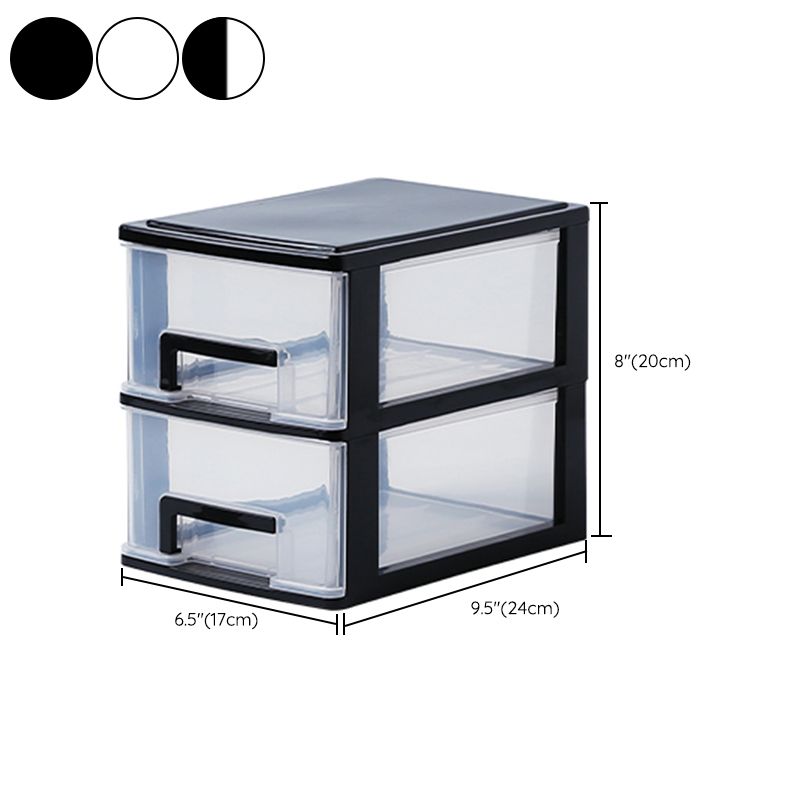 Vertical Filing Cabinet Transparent Drawers Plastic Modern Filing Cabinet