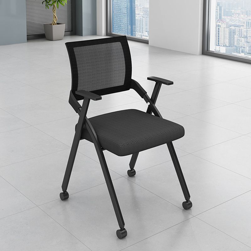 Mid Back Home Office Chair Black Frame Conference Chair Arm Chair