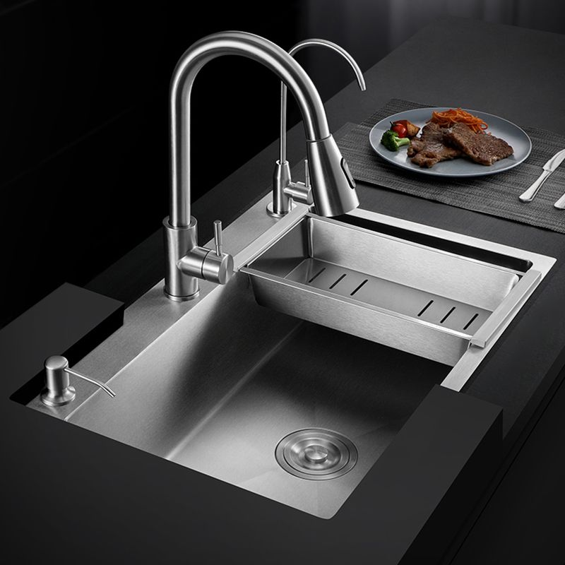 Classic Style Kitchen Sink Corrosion Resistant 3 Holes Kitchen Sink with Drain Assembly