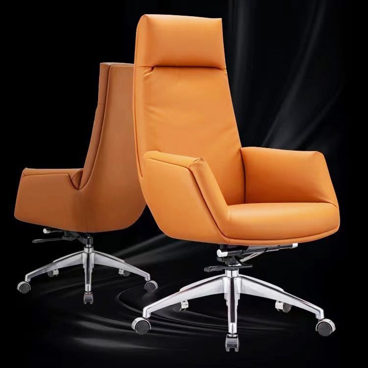 Modern & Contemporary Upholstered Chair Orange Task High Back Chair