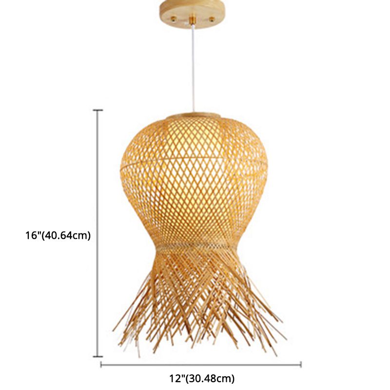 BEIGE TEIGE INCIDANTE CINDANTE CINESE CINESE 1 BULB BAMBOO BAMBOO LUCE PER TAVOLA