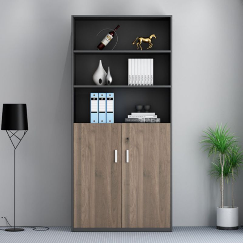 Vertical Contemporary File Cabinet Wooden Frame Filing Cabinet