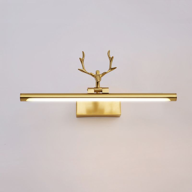 Metal Vanity Wall Lamp Sconce Antlers Modern Sconce Light Fixture for Bathroom