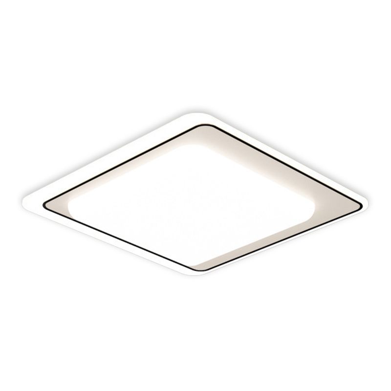 LED Black/Golden Ceiling Light Modern Square Flush Mount Lighting for Foyer