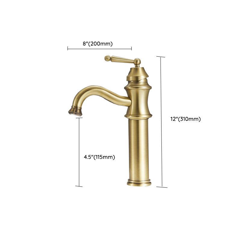 Traditional Kitchen Faucet Brass High Arc Gold Standard Kitchen Faucets Single Handle