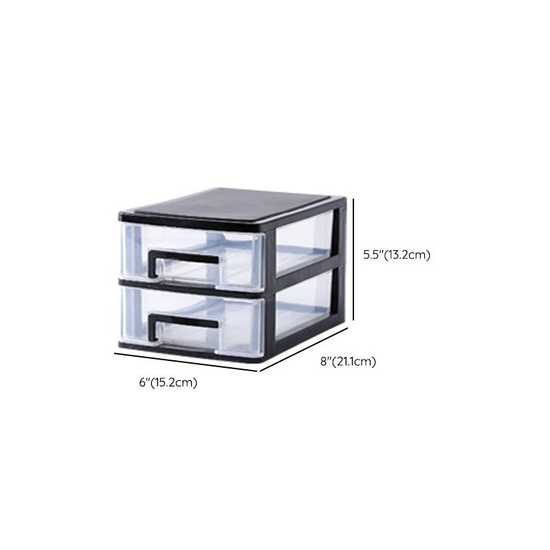 Contemporary Plastic Cabinet Vertical File Cabinet with Drawers for Office