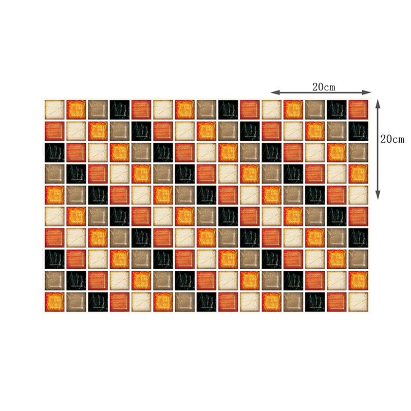 Diagonal Mosaics Wallpaper Panels Modern Self Sticking Living Room Wall Art, 7.8-sq ft